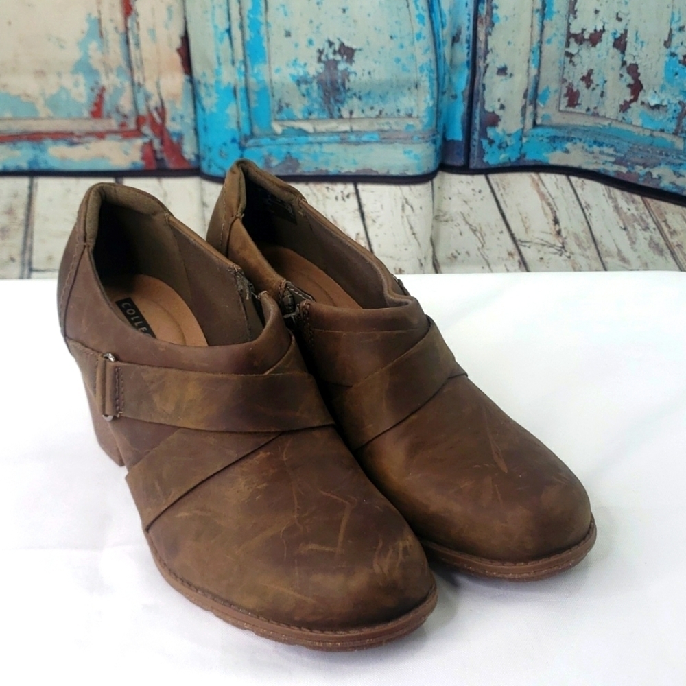 Clarks Collections Distressed Ankle Boots